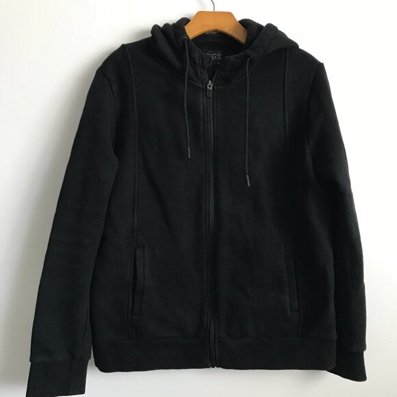 FIGS On Shift Black Hooded Jacket Womens M - Picture 1 of 11
